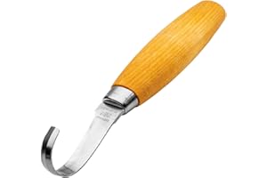 Morakniv 164 Right-Handed Stainless Steel Hook Knife For Wood Carving