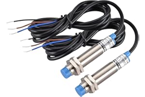 Heschen M12 Interruttore sensore di prossimità induttivo, LJ12A3-4-Z/AX, Rivelatore 4mm, 10-30VDC 200mA, NPN Normalmente chiuso (NC), Non schermato tipo, 3 fili, 2 pezzi
