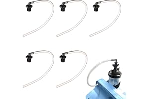 MENURSY Tubo de conexión de botella humidificador compatible con concentrador de oxígeno EverFlo de 5 L, generador de O2, humidificador, taza de agua, codo, 30,5 cm de largo, 5 unidades