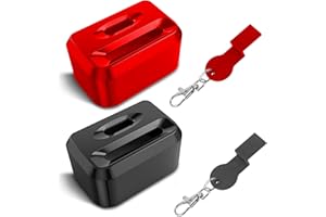 Yoirzit Coperchio di protezione della cintura di sedile per bambini 2 pacchetto, impedisce ai bambini di una fibbia per cintura di sicurezza, chiusura di sedile per bambini con 2 chiavi di rilascio