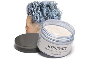 HTRUIYATY LOVETEA Cire de couleur de cheveux, une fois temporaire modélisation normale couleur teinture de teinture de cheveux cire, crème temporaire de coiffure,Cosplay, partie, mascarade, Halloween