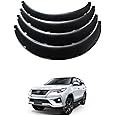 XZRTZ Fender Flares Over Wide Body Wheel Arches Auto Car Kit Mudguards Bolt On Pocket Rivet Style Compatible with Fortuner