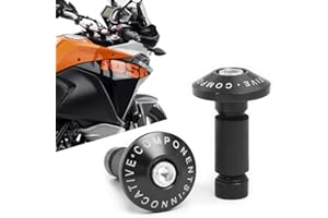 TREONK Universal Motorrad Lenkerenden Lenkergewichte Motorrad Lenker für MT07,MT09,MT125,Tmax 530,Xmax 125,DUKE 125 390 790,Z650,Z900,Z900RS,AFRICA TWIN,Forza 125 300,CB125R/F,R 1250 GS/ADVENTURE/RT