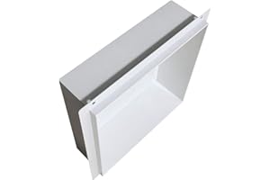 BERNSTEIN - Niche murale douche acier inoxydable, étagère rangement douche salle de bain encastrable BS303010 Noir - Toutes tailles et couleurs - 30x30x10cm, Anti-rouille, étanche, installation facile