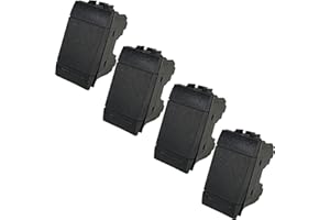 Voltix Set di 4 Interruttori Compatibili con Bticino Living Light e Living International, Pulsante compatibile con bticino living interruttore (4 Pezzi Pulsante 1P)