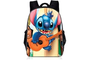 Newtic S-tit-ch Backpack School Backpack, S-tit-ch Backpacks Kids Cartoons High Capacity School Bag (F)