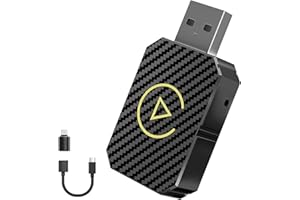 SUPERPOW Wireless CarPlay Adapter UK for iphone, Wireless CarPlay Dongle, Converts Wired CarPlay to Wireless, Plug and Play Car Play Wireless Adapter, Compatible with Cars from 2016 & iPhone iOS 10+