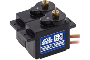 AGFRC Sub-Micro RC Servo Motor - Upgrade Metal Gear 8g 1kg 0.075Sec high Speed Coreless Digital Drift Racing Servo for 1/28 RC Cars Airplanes(B05CLS)