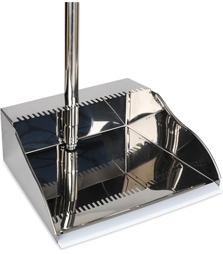 Dapetz® Traditionele grote metalen stofpan capuchon ontwerp met handvat