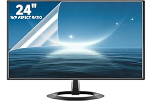 ANTOGOO V 2 Pack 24 Inch Anti Glare & Scratch Resistant Computer Screen Cover for 1080p Monitors, Eye Protection Film for 24'' with 16:9 Ratio