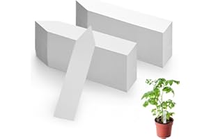 EILYGK Pflanzenschilder zum Beschriften PVC Plastik Pflanzschilder Draussen Wetterfest Pflanzenstecker für Gewächshaus,Gemüsegarten,Heimischen Garten- 200 Stück,10x2CM