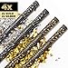 Produktbild PartyMarty 4 x XXL Konfetti-Shooter Gold & Silber 80 cm - Party Popper Konfettikanone Konfettishooter Streamer - für Silvester, Hochzeit, Party, Geburtstag & Co GmbH®