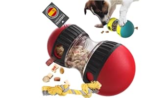Zedegran®️ Juguetes para Perros + Cuerda Mordedora Pequeña de Regalo. Dos Funciones en un Solo Producto Juego Inteligencia Perros y Dispensador de Comida Perros. Juguetes Perros Pequeños..