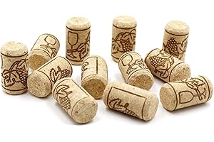 CICIING Pack of 12 Wine Corks for Crafts, Natural Wine Bottle Stoppers, Wine Corks with Pattern for Wine Beer Bottle Decorating Creative DIY and Crafts (21 x 39 mm)