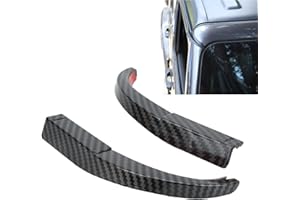 DEROR Hardtop Tetto Deviatore Acqua Pioggia Guardia Slot Grondaia Estensione Accessori per 2007 2008 2009 2010 2011 2012 2013 2014 2015 2016 2017 Jeep Wrangler JK, 2 PZ