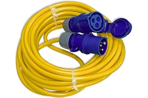 INTUIFLEX K35 AT-N07V3V3-F 3G2,5 - Câble d’extension pour camping-car - 10 m - Certifié CEE - IP44 - 3 x 2,5 mm - 230 V - 16 A - Jaune