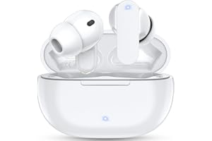 DEZEHUI Bluetooth Kopfhörer, In Ear Kopfhörer Kabellos Bluetooth 5.3 Kabellose Kopfhörer mit 4 Mic, Wireless Earbuds 40H Tiefer Bass, IP7 Wasserdicht Ohrhörer Geeignet für Arbeit Studium Helper (Weiß)