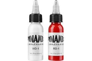 3 st 30 ml professionellt tatueringsbläck rent vitt och rött tatueringsbläck och svart tatueringsbläck vegansk formel med sta
