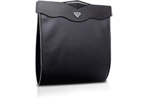 ‎ERGOCAR Ergocar Auto Mülleimer Auslaufsicher Wasserdicht Mikrofaser PU Leder Auto Organizer Abfall-Tasche mit LED-Licht für Unterwegs Auto Zubehör Organizer für Auto/SUV/Truck (Schwarz)