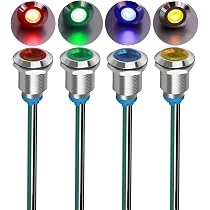 Lot De 5 Voyants LED Métal Gebildet 8mm - Étanches Et Multi-tensions (3-9V)