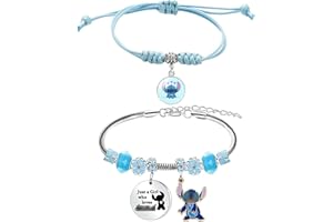 SOLPURE Cartoon Braccialetto, 2 Pezzi Animati Bracciale, Bracciale con ciondoli regolabili, Braccialetto per Rragazze, Il Miglior Regalo per Una Ragazza