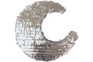 Peacock Supplies - Moon Pinata - Silver
