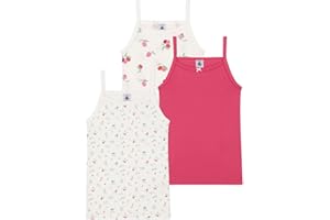 Petit Bateau Mädchen Hosenträgerhemden (3er Pack)