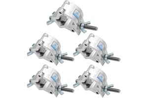 Truss Clamp-JLTPH 5PCS Heavy Duty 32-35mm Stage Light Hook Clamp/Speaker Stands Moving Head Light Par Light Truss Clamps/Aluminum Alloy Finish