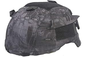 WorldShopping4U ATAIRSOFT Couvre Casque Tactique Militaire Emerson Airsoft pour Casque Mich 2001 Ver2 / ACH avec Poche arrière