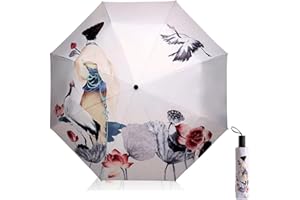 Maibar Sun Umbrella UV Protection spf 50 Compact Portable Umbrella Folding Umbrellas Small Lightweight Sun Parasol for Ladies