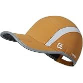 GADIEMKENSD UPF50+ Folding Outdoor Hat Unstructured Reflective Design Breathable Soft Sport Cap for Outdoor Sports