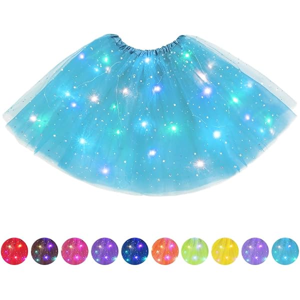 Lot De 2 Jupes Tutu Femme 5 Couches – Tulle Léger & Volumineux, Costume Halloween, Danse, Cosplay (Noir, Rose, Arc-en-Ciel…)