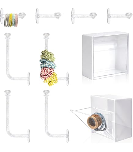 Organisateur De Bureau Pour Bandeaux Et Serre-têtes - Support En Métal Avec Base En Bois, 2 Niveaux - 9