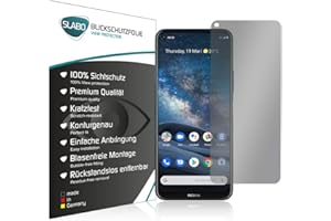 Slabo Blickschutzfolie für Nokia 8.3 5G Sichtschutz 4-Way Displayschutzfolie 360 Grad View Protection Privacy Schwarz