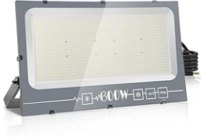 Probapro 600W Focos LED Exterior - Proyector LED 60000LM IP65 Impermeable, 6500K Blanco Frío para Jardín, Patio, Garaje, Terraza | Foco Exterior Seguridad con Alta Luminosidad