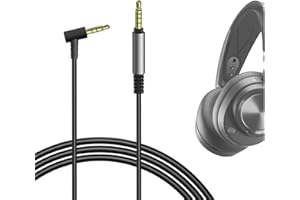 GEEKRIA Audio Cable Compatible with SteelSeries Arctis Nova Pro Wireless X, 7P Wireless, 7X Wireless, 1P, 1X, 1 Cable, 3.5mm 5 Pole Aux Replacement Stereo Cord (4 ft/1.2 m)