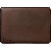 LOS CAJA Minimalist 13 İn&ccedil; Laptop Kılıfı, Vegan Deri, Su İtici &Ouml;zellikli, Bilgisayar Notebook Laptop &Ccedil;antası (Acı Kahve, 13 İ