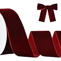 Ruban De Noël En Velours Rouge – 5,1 Cm X 22,9 M Pour Saint-Valentin, Décoration De Mariage, Emballage Cadeau, Nœuds, Travaux Manuels, Bricolage, Collecte De Fonds, Grande Ouverture, Fête Des Mères