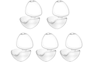 Lot de 5 étuis à tétine transparents sans BPA pour voyage et maison