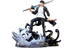 DEXSHUN Sung Jin Woo Figure Anime Statue Model Cartoon Action Figure PVC Sculpture Decoration Collectible Gift for Anime Fans 20 cm