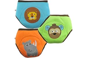 Zoocchini Safari Culotte d'Apprentissage pour Garçon 2-3 Ans