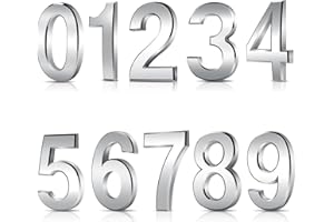 CHONGNING 1Pcs 3 Inch Door Numbers, 3D Self Adhesive Mailbox Numbers 0-9, Waterproof House Street Number Stickers for House Mailbox Apartment Hotel Courtyard Cafe (Number 4)