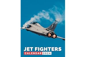 Jet Fighters Calendar 2024: Fighters Jet 2024 Planner, Monthly Daily Planner | Birthday Gifts for Men, Dad, Boy, Husband, Student, Teacher | For Stress Relief