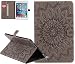 Produktbild Neu iPad 9,7 Hülle (2016) ,Roreikes im Sonnenblumen Wallet Design, Leadertasche Premium Lederhülle Flip Case im Bookstyle Folio Ultra Schlank Superleicht Ständer Schutzhülle Cover Kartenfächer Magnetverschluss und Standfunktion Leder Schale Etui Handytasche Schutzhülle Muster