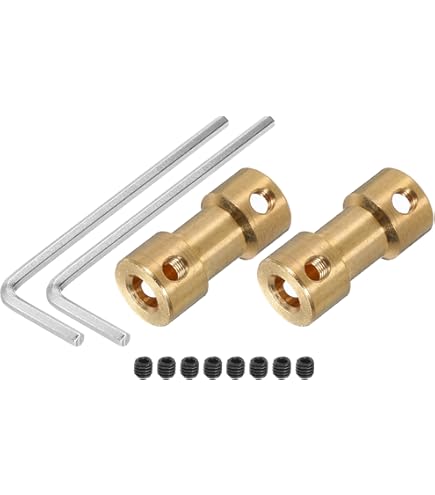 Shaft Coupler Mini D9 L20 Shaft Coupler Brass Rigid 3D Print CNC Model Making Miniature Small Rigid Brass Coupling 2/3/4/5/6 Mm Shaft Coupler Rigid (2 X 2 Mm - View #10