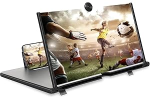 Hojalis Loupe Portable Telephone, 3D HD loupe pour Telephone Portable de 14 Pouces, Agrandisseur Ecran pour Téléphone, Anti-lumière Bleue, Compatible avec Tous Les Smartphones