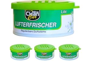 BELUIN Ambientador De Coche 4 latas Para Mantener Un Aroma Agradable - Neutralizador De Olores Para Coches Y Ambiente - Perfume Coche Con Diferentes Aromas Naturales (Lirios)