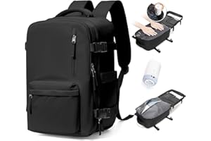 BJLFS Zaino Ryanair 40x30x20 Sottovuoto con Pompa Zaino da Viaggio Ryanair 40x20x25 Borse da Cabina per Wizzair Bagaglio a mano Easyjet Sottovuoto Zaino Casual per Laptop 14 Pollici