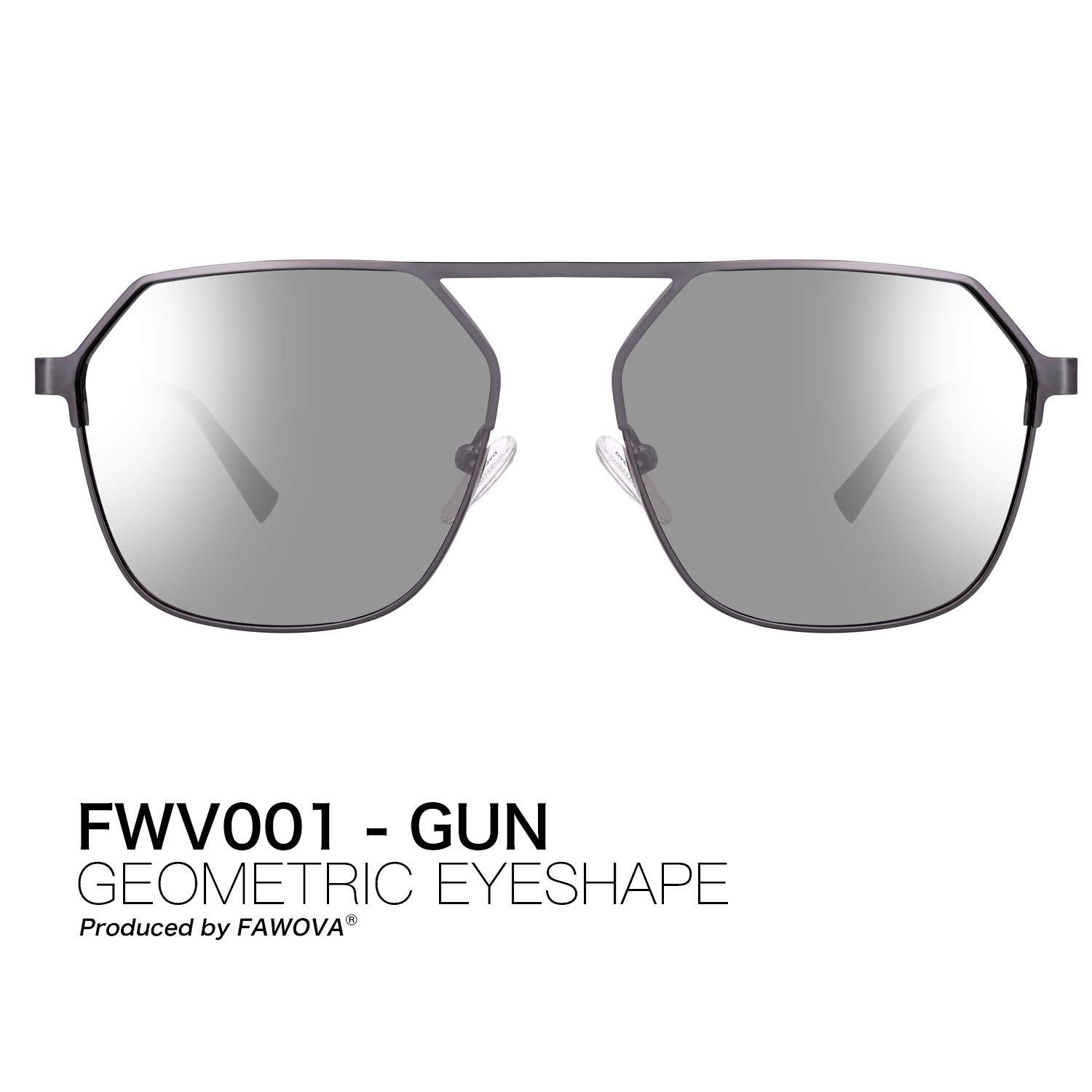 fawova-Gafas-Sol-Hexagonales-Hombre-Polarizadas-Gafas-Sol-Redondas-UnisexEspejo-PlateadasReflejado-UV400Cat356mm