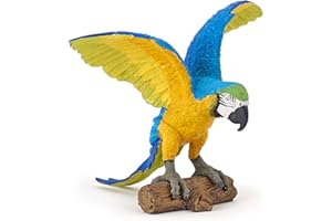 Papo WILD ANIMAL KINGDOM Figurine, 50235 Blue ara Parrot, Multicolour